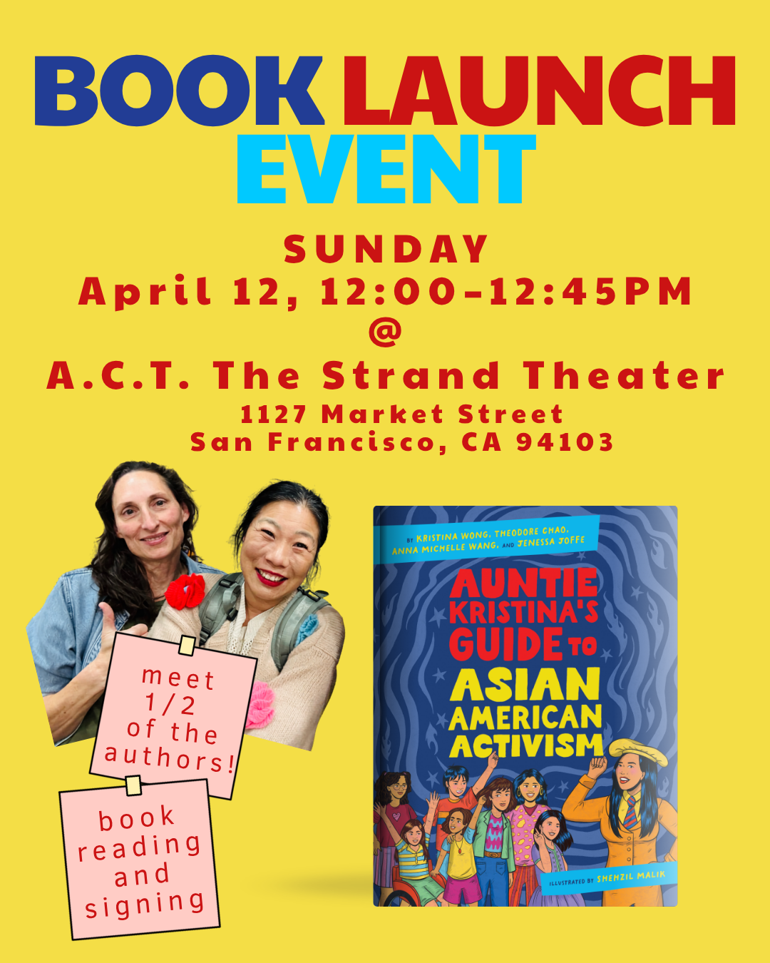 Around the Community: Auntie Kristina's Guide to Asian American Activism Book Launch and Reading