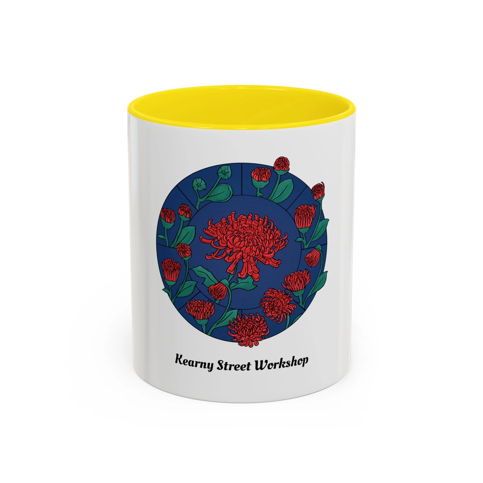 2026 APAture Accent Coffee Mug — Kearny Street Workshop Floral Logo Coffee Mug (11 oz) (More Colors)