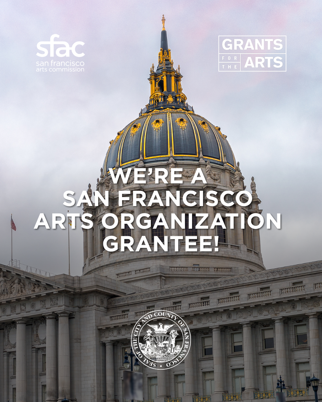 We’re a Grants for the Arts grantee!