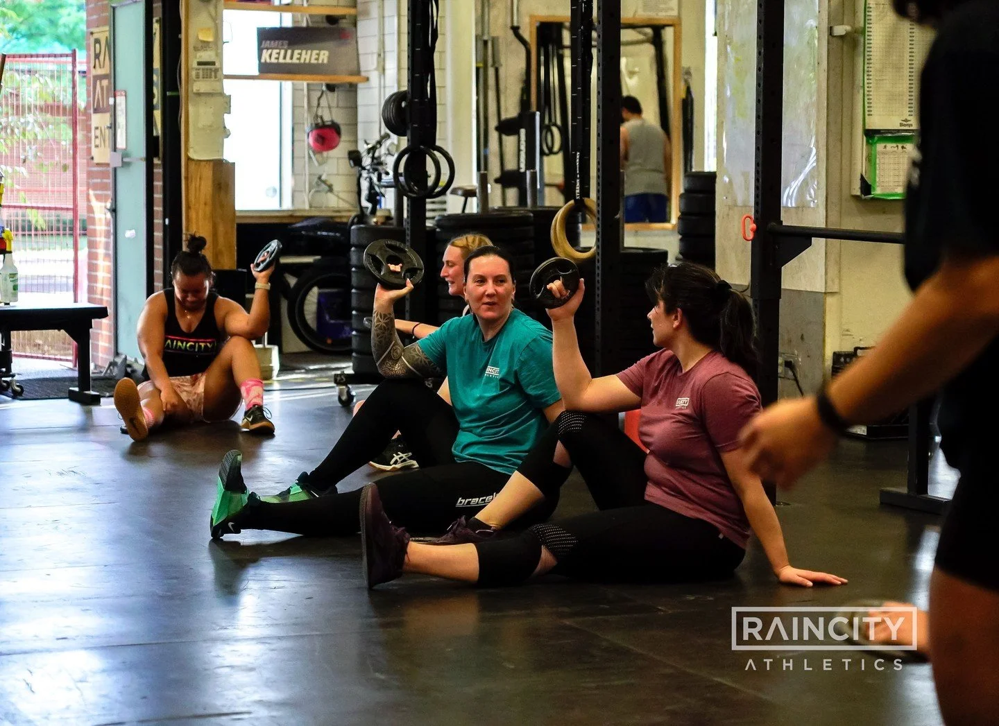 When's a good time to catch up with friends? Before class, after class.. and during accessory work!
