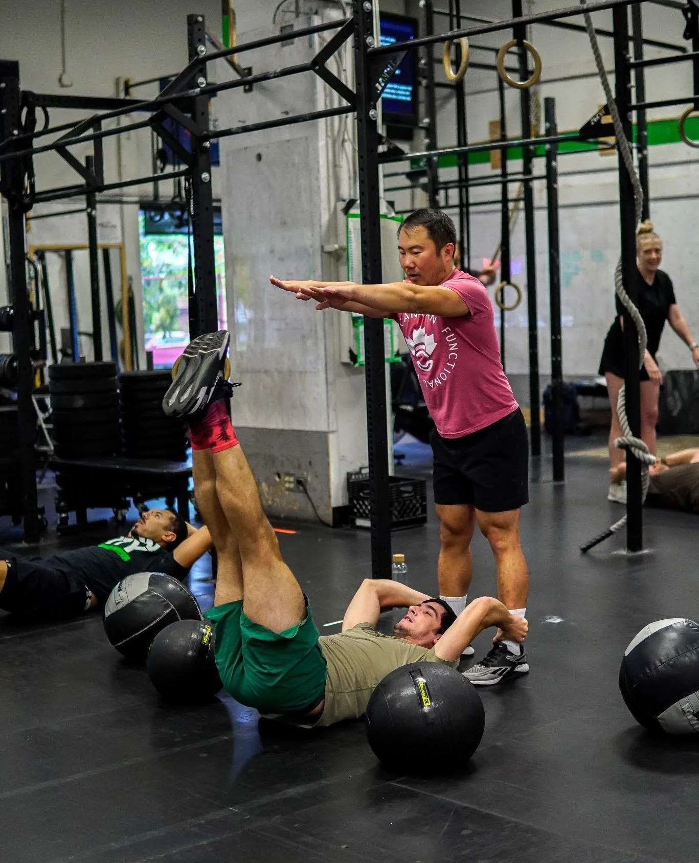 We do some accessory work and post workout now and then...