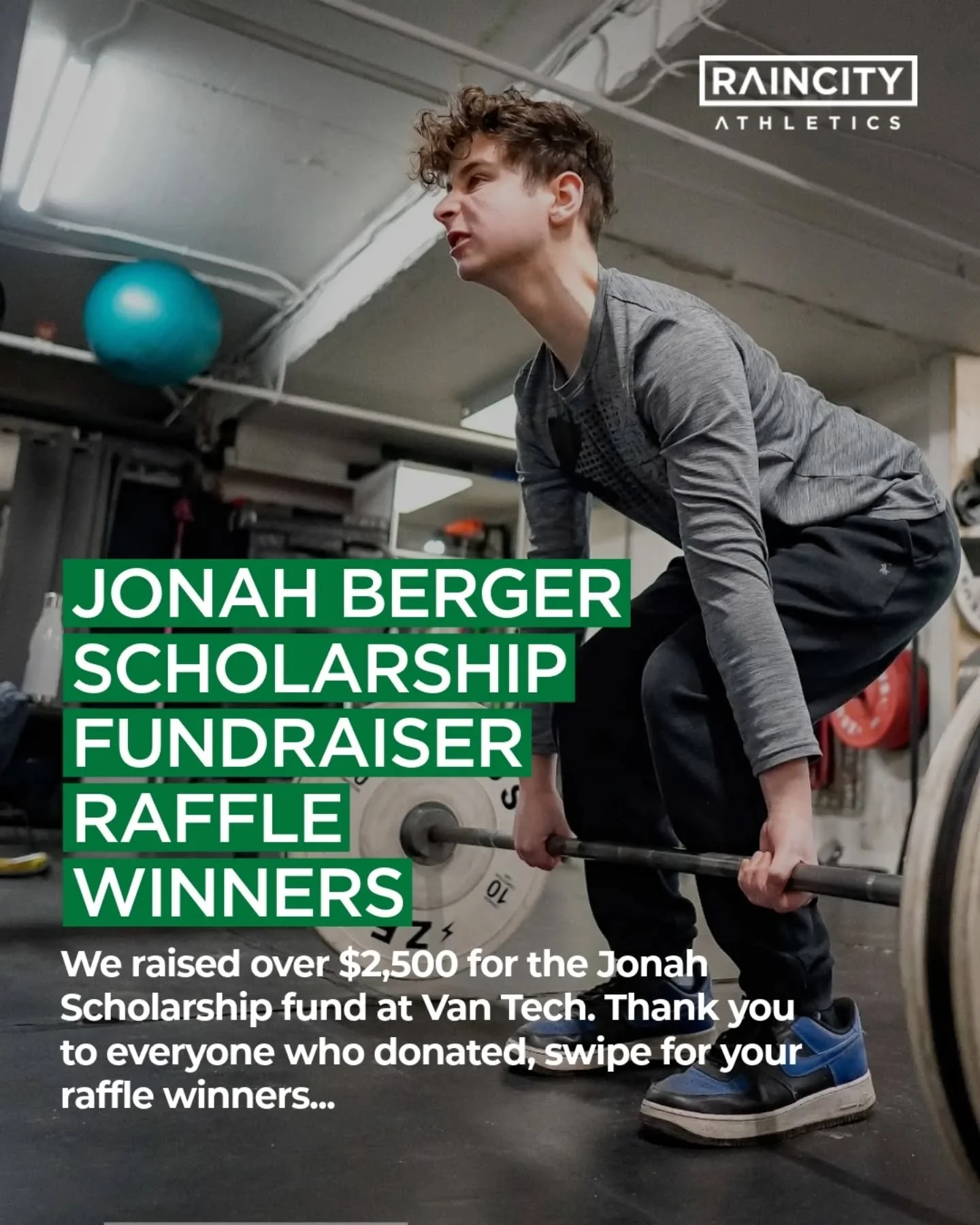 Huge thank you to everyone who donated during October to the Jonah Berger Scholarship fund 🙏 Every $20 donated got you an entry into the raffle!

Special thank you to @chaz_yvr for donating the $500 Air Canada gift card and to @raincityathls for don