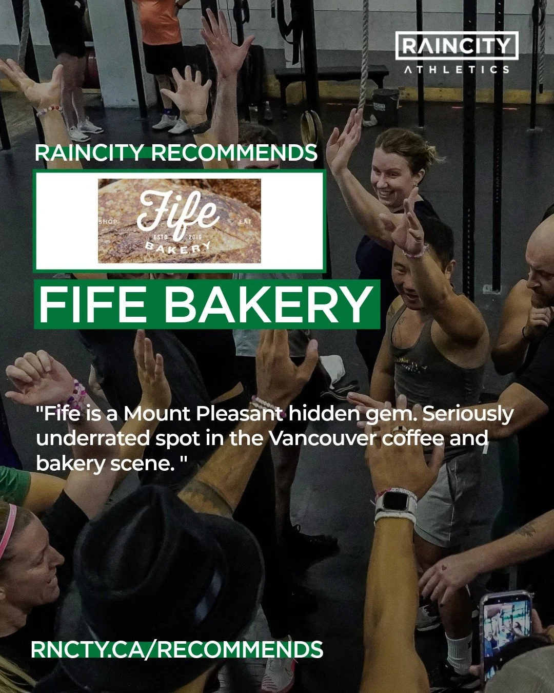 #RaincityRecommends - Mount Pleasant&rsquo;s best-kept secret? @fifebakery ⁠
⁠
One of our #RAthletes recommends grabbing an Americano, a loaf of sourdough and treating yourself to a delicious house made sausage roll. ⁠
⁠
Thanks Thomas later 😉⁠
⁠
Cli
