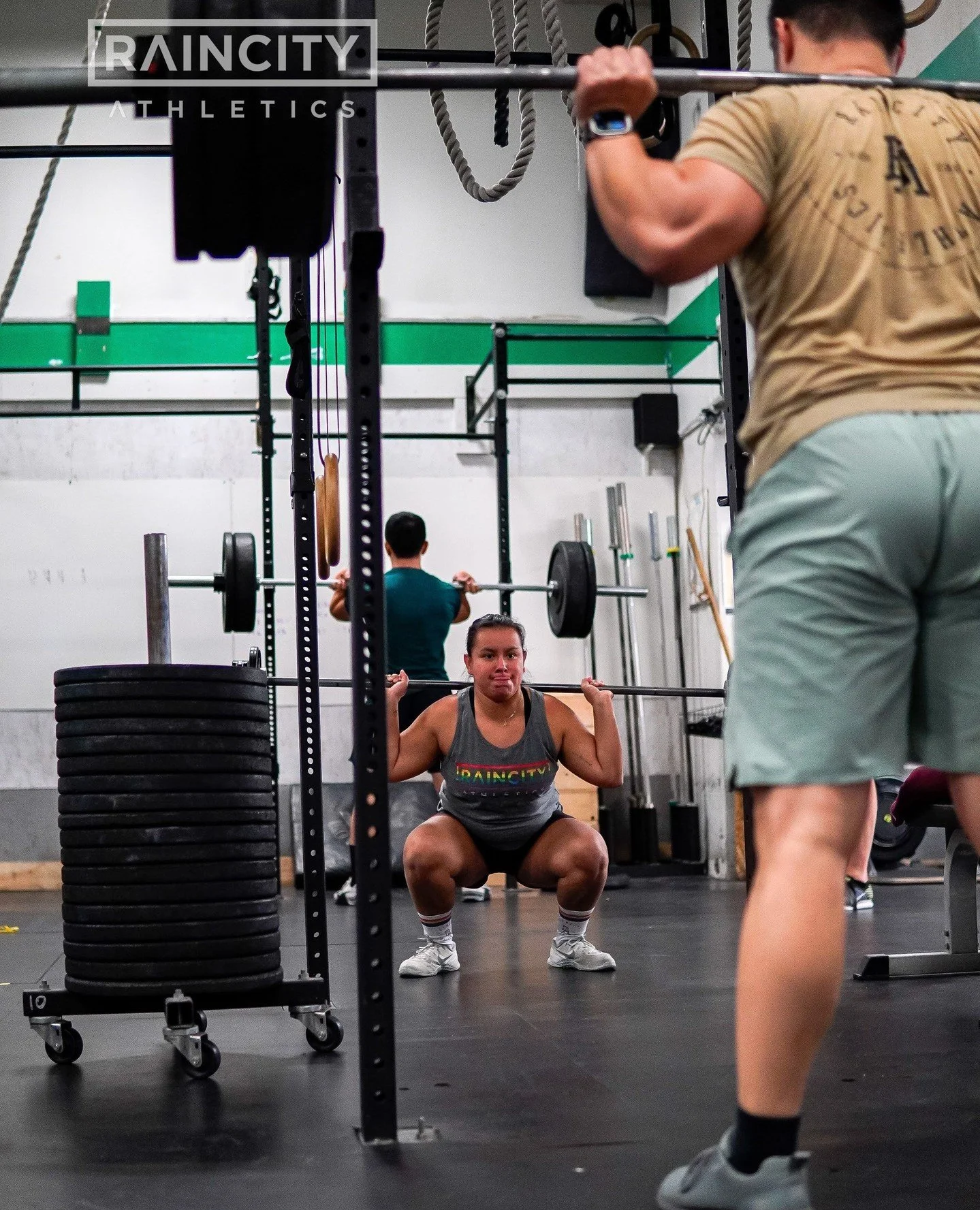 Remember: proper bracing will help you get that PR! ⁠
⁠
Be smart, work on proper bracing and maintaining a strong bottom position today. This cycle ends with a 5RM back squat 😉