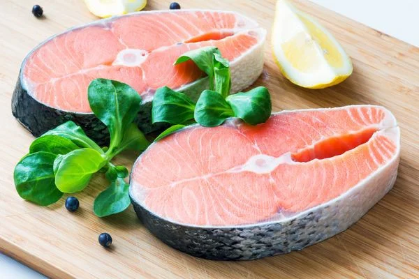 SALMON STEAKS We have salmon steaks and whole fish available in all types when fresh in store during species run openings.