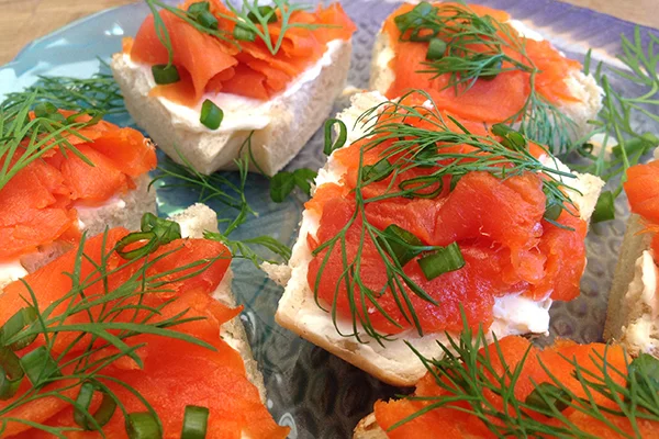 COLD SMOKED SOCKEYE SALMON Boasts an exceptionally rich flavour, reddish colour and firm texture. This thinly sliced salmon is an exceptional treat for seafood lovers. Heart healthy with loads of Omega-3 fatty acids.