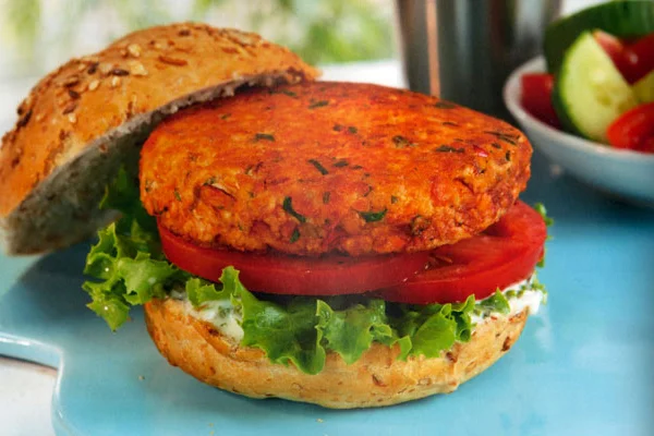 SALMON BURGERS Made in house with our delicious wild sockeye. No binders or fillers just green onions, lemon herb marinade and spice mix perfect for BBQ or oven.