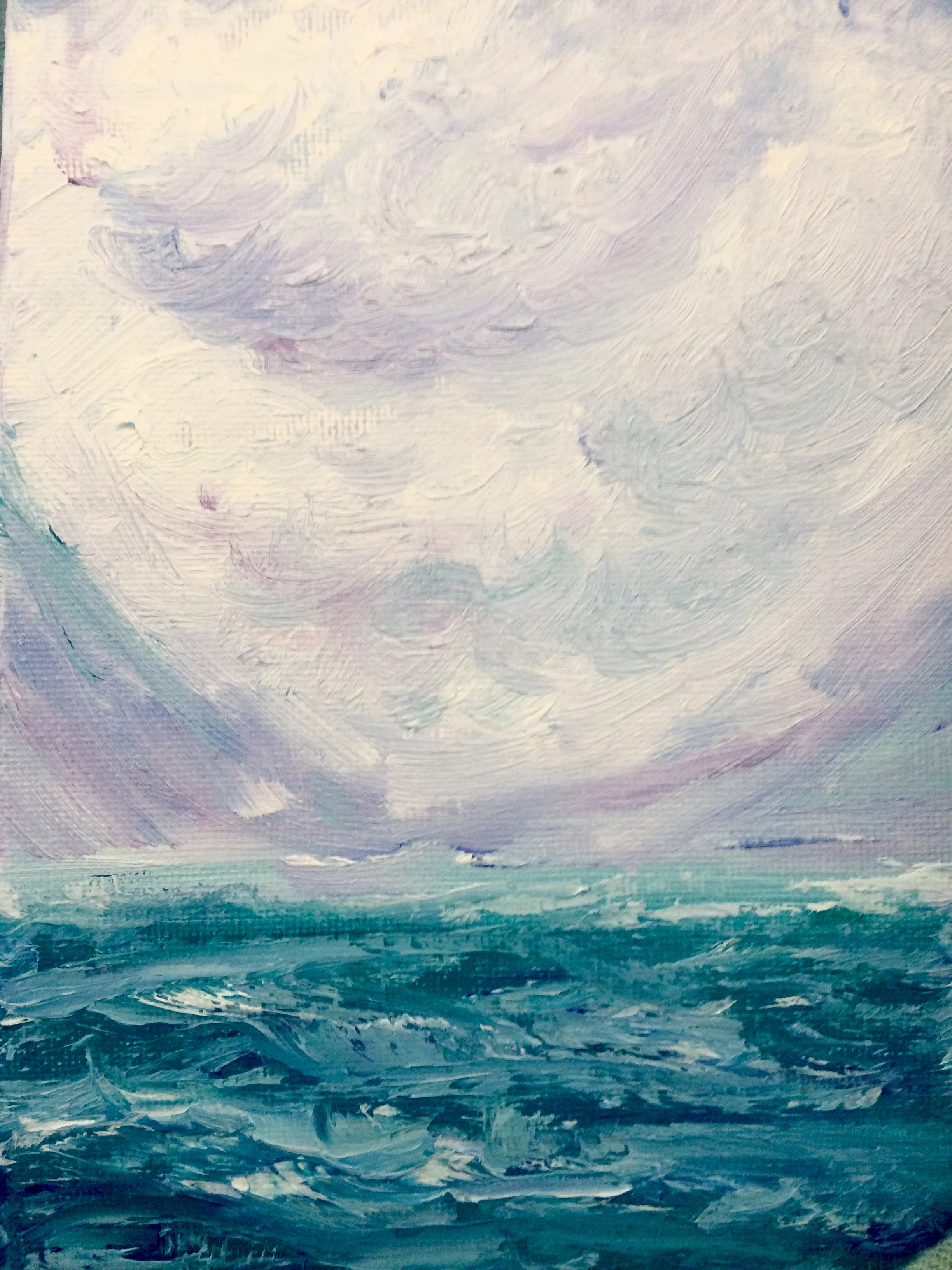 HEART TO HEART 5x7 Oil on Panel
