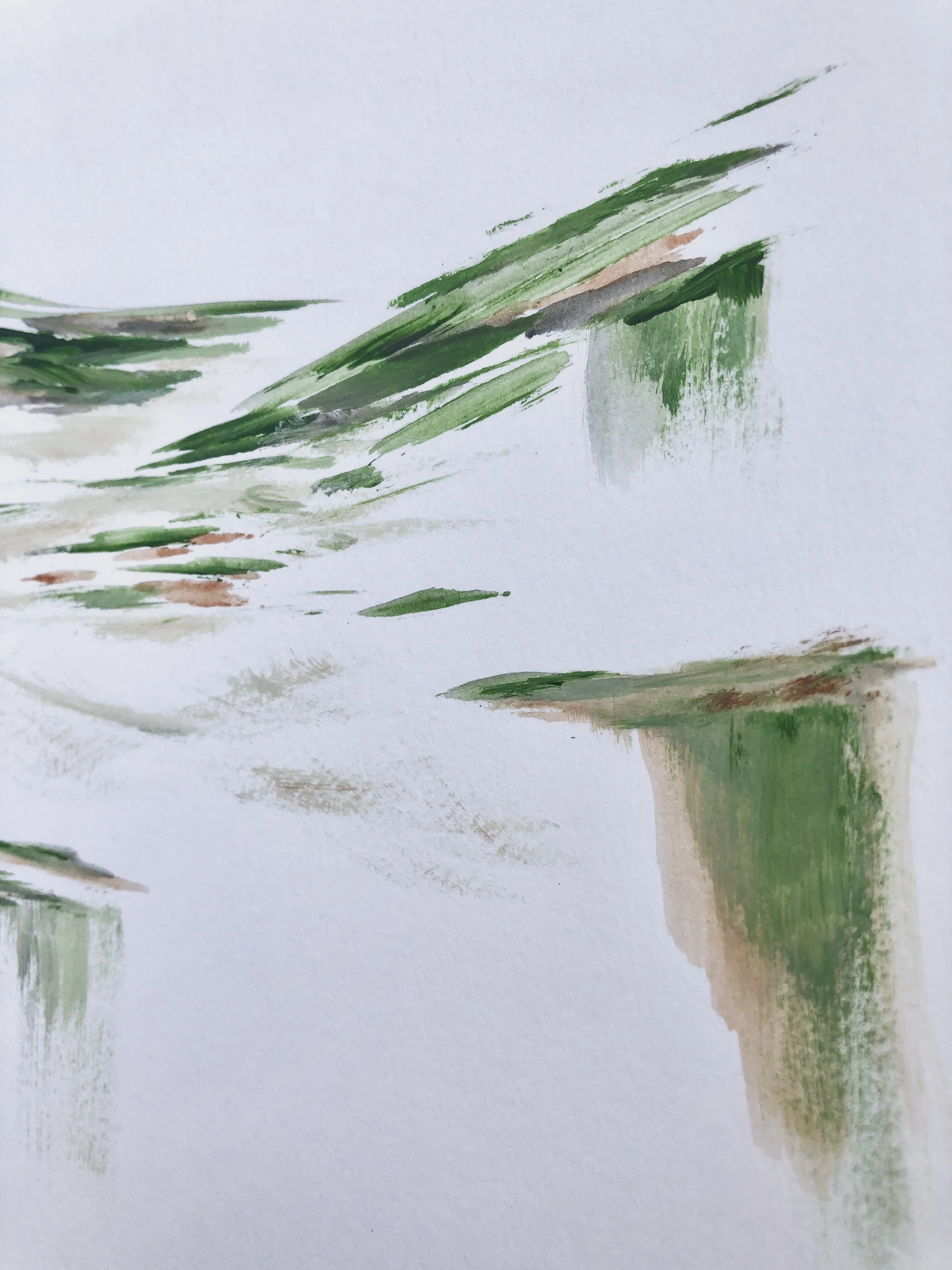 minimal hills painting by Taira Adair