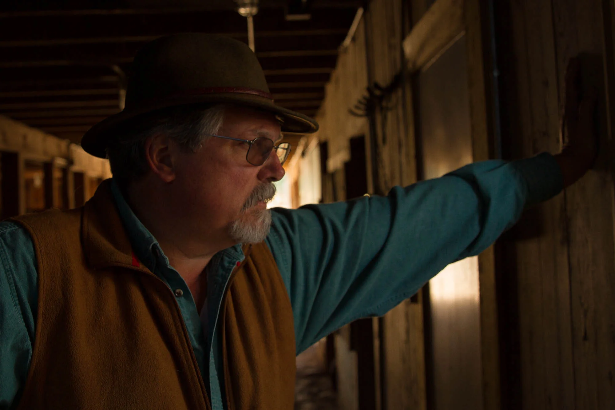 Owens gives direction to workers as he conducts his days. This year, he shipped trees to South Carolina to follow them through a stereotypical routine that wholesale trees go through, to see the effects of some of his projects.