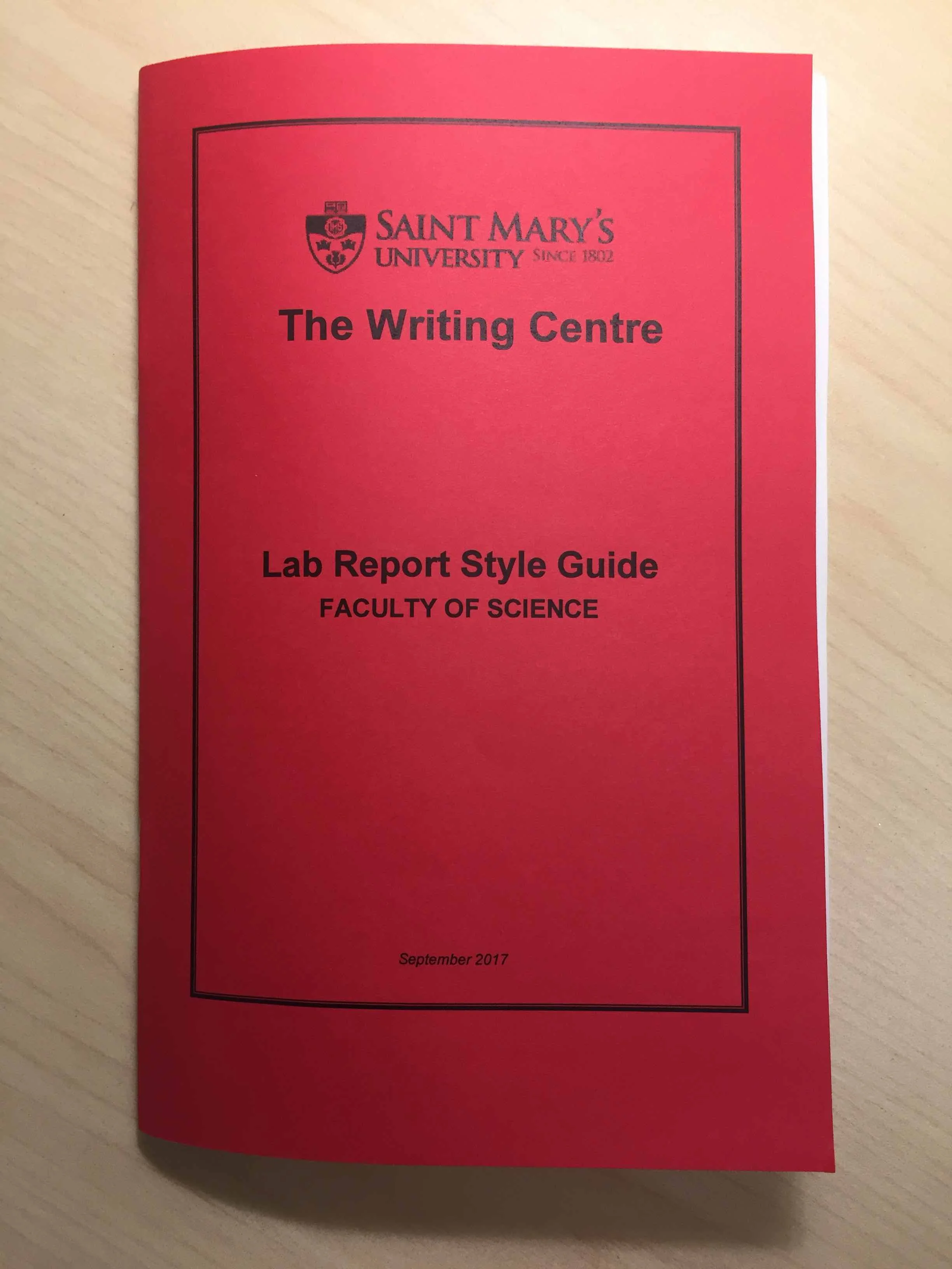Look for the bright red cover in the centre.