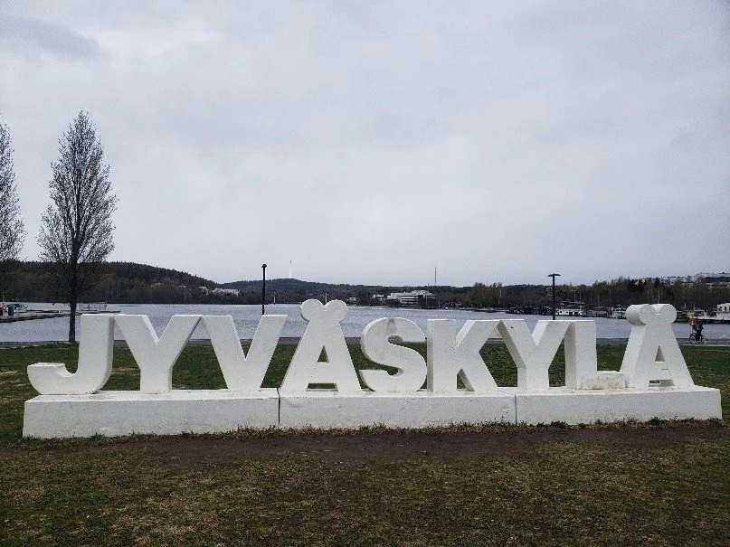 City of Jyväskylä Waterfront Sign (Mary Sheppard)