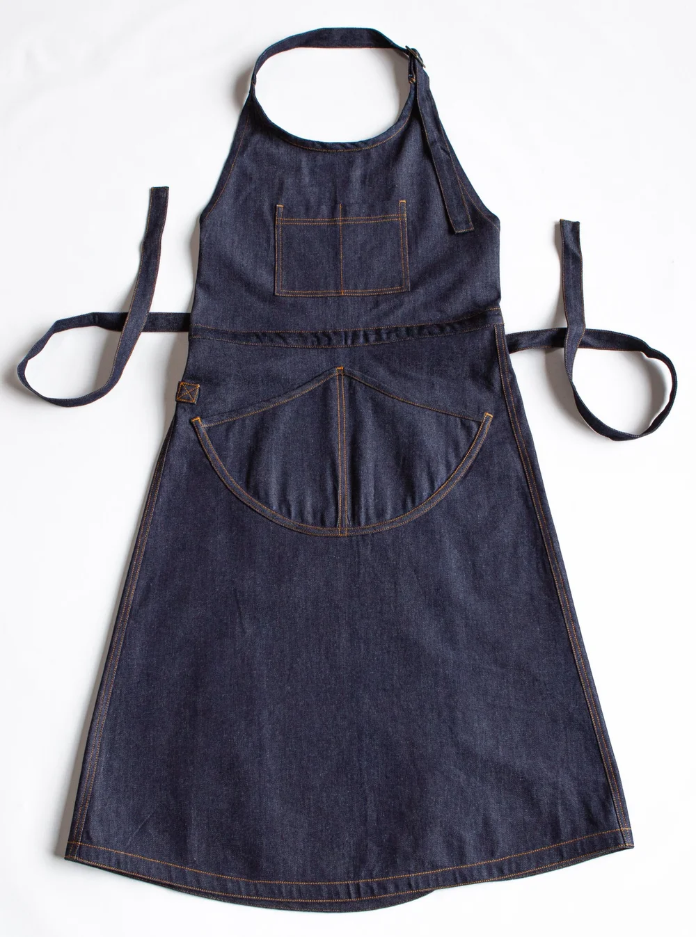 knee length dresses for ladies Bailey overall denim dress – JanieLanie main image 0