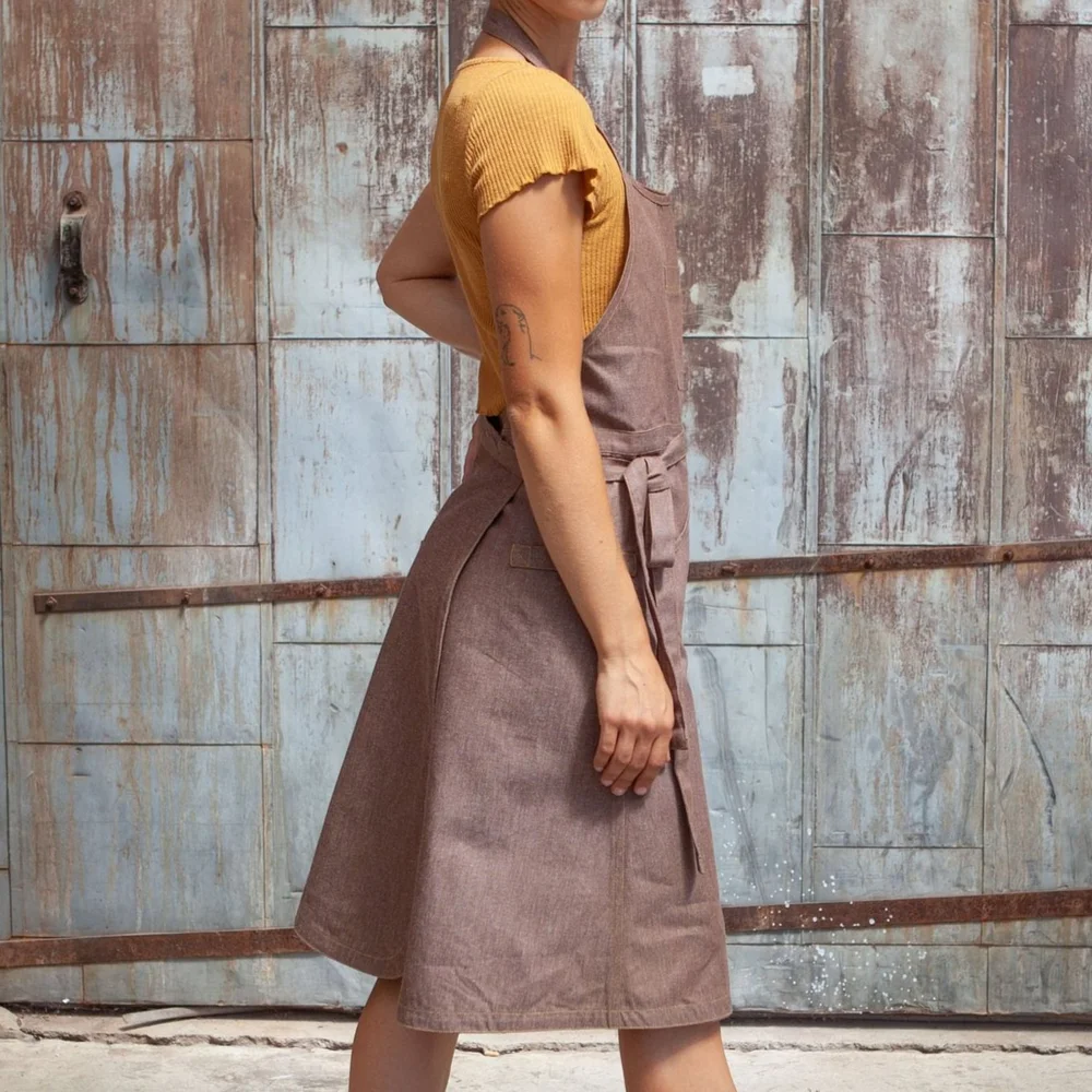 farmer browns dress code Farm Apron Dress / Brown Chambray — tove