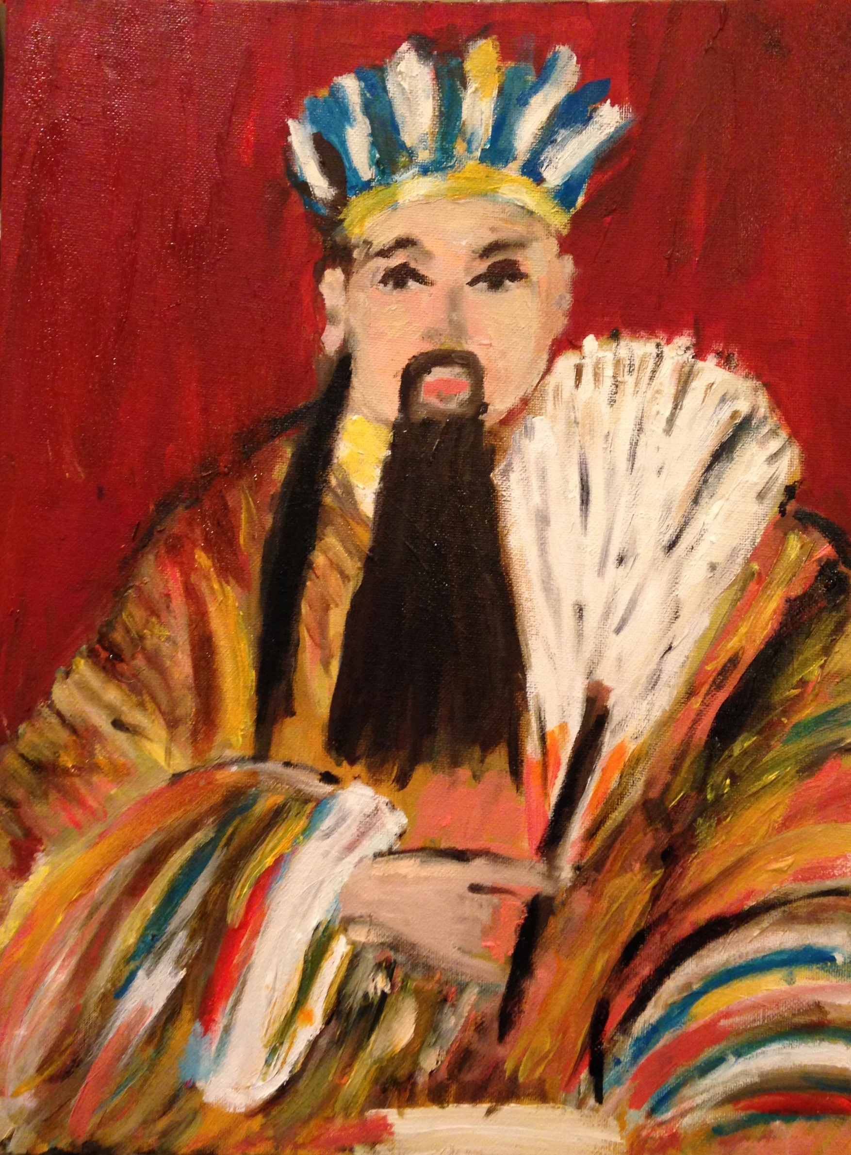 Chinese King (inspired by statue in Wuhan Temple in Wuhan)