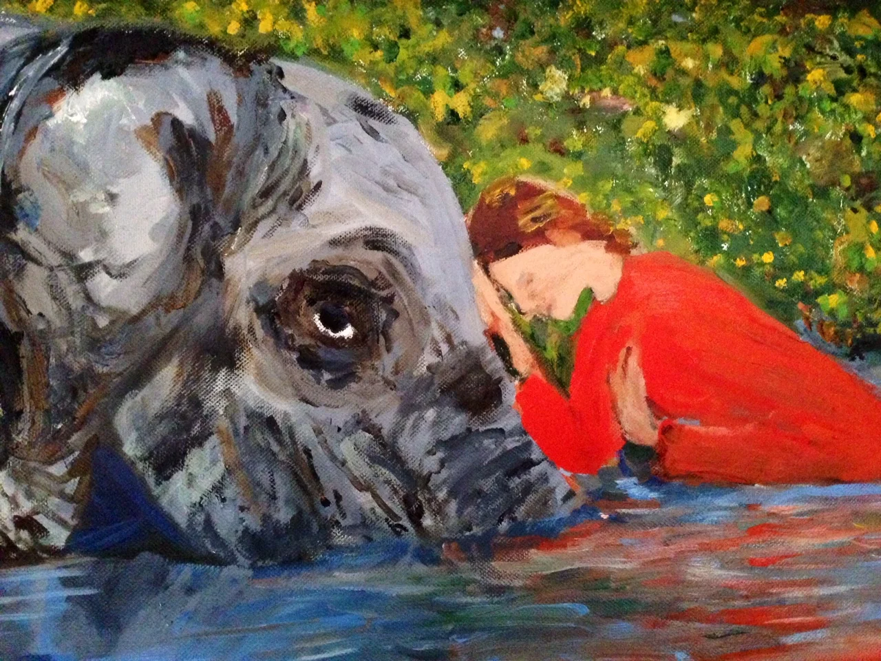 Woman with Elephant