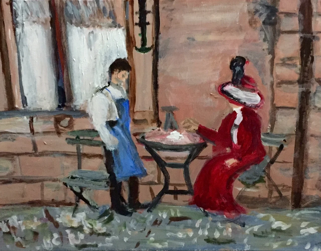 At the French cafe