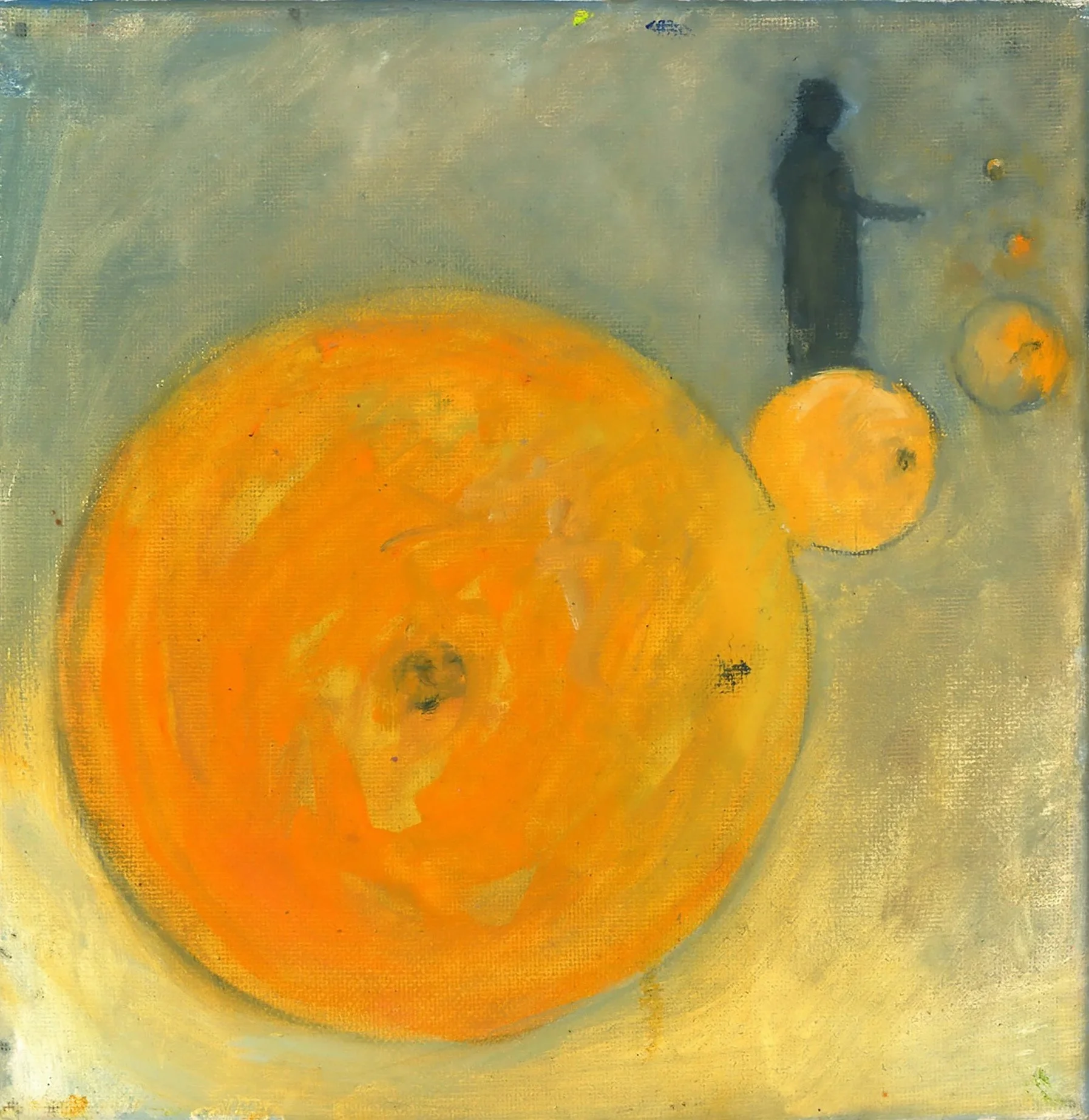 "Soles Occidere et Redire Possunt", oil on canvas, 8 x 8 inches, 2018