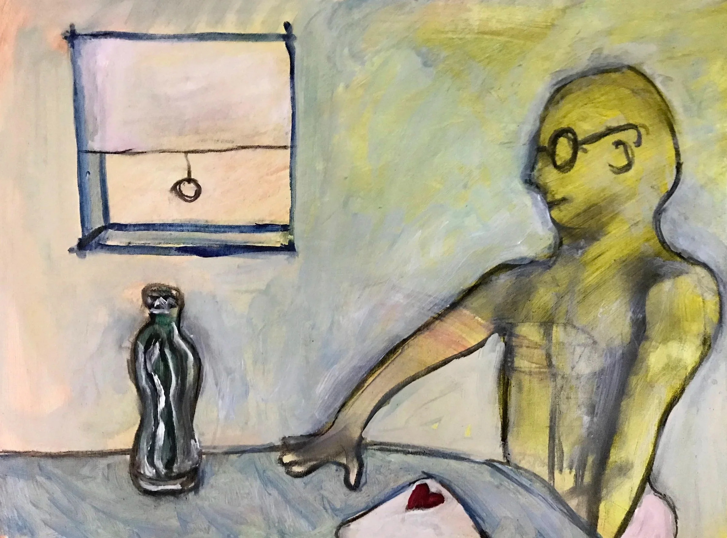 "Solitaire", oil on canvas, 16 x 20 inches, 2019