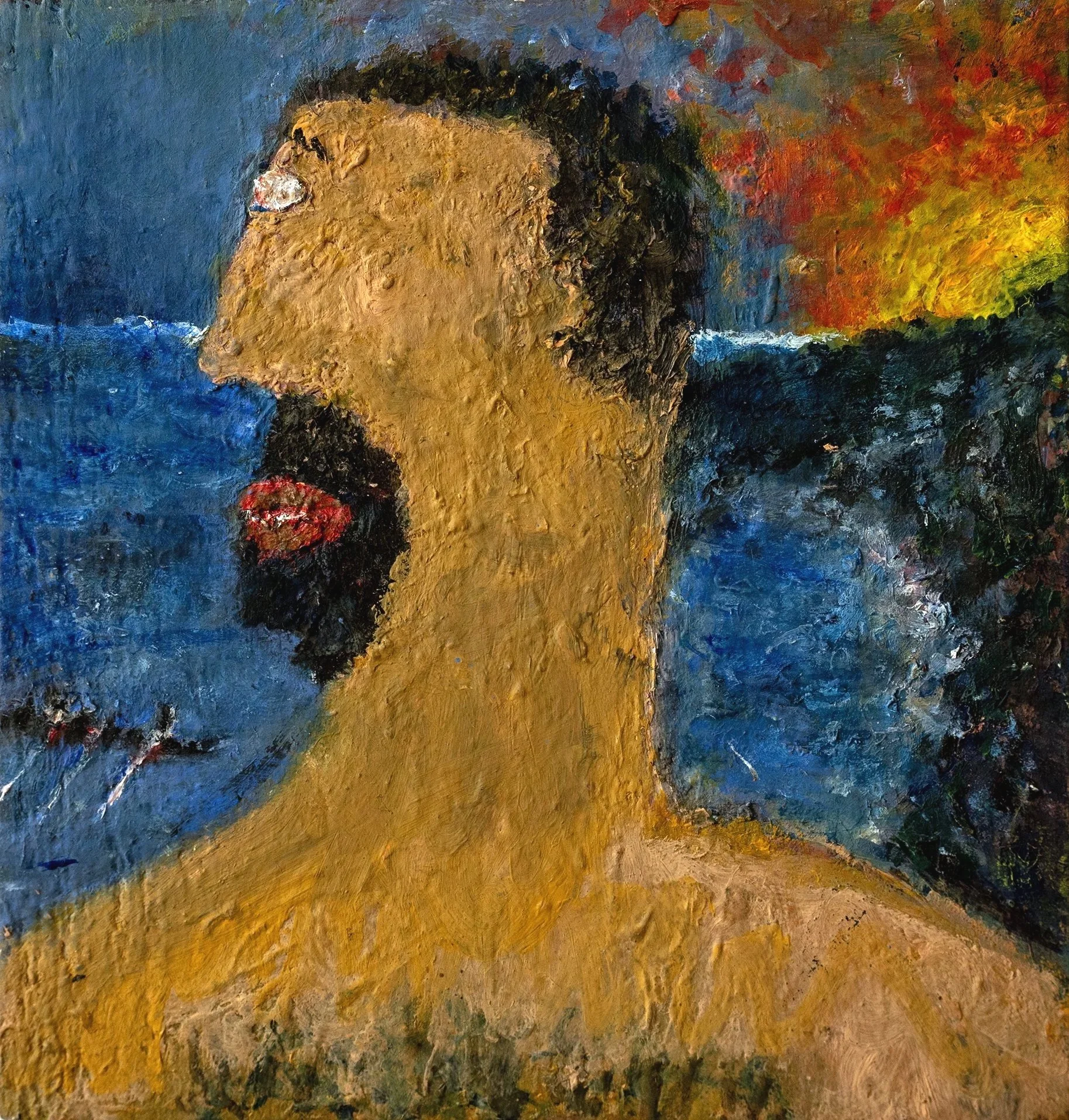 "Polyphemus and Odysseus (Rosy-Fingered Dawn)",  5 1/2 x 5 1/2 inches, 2024