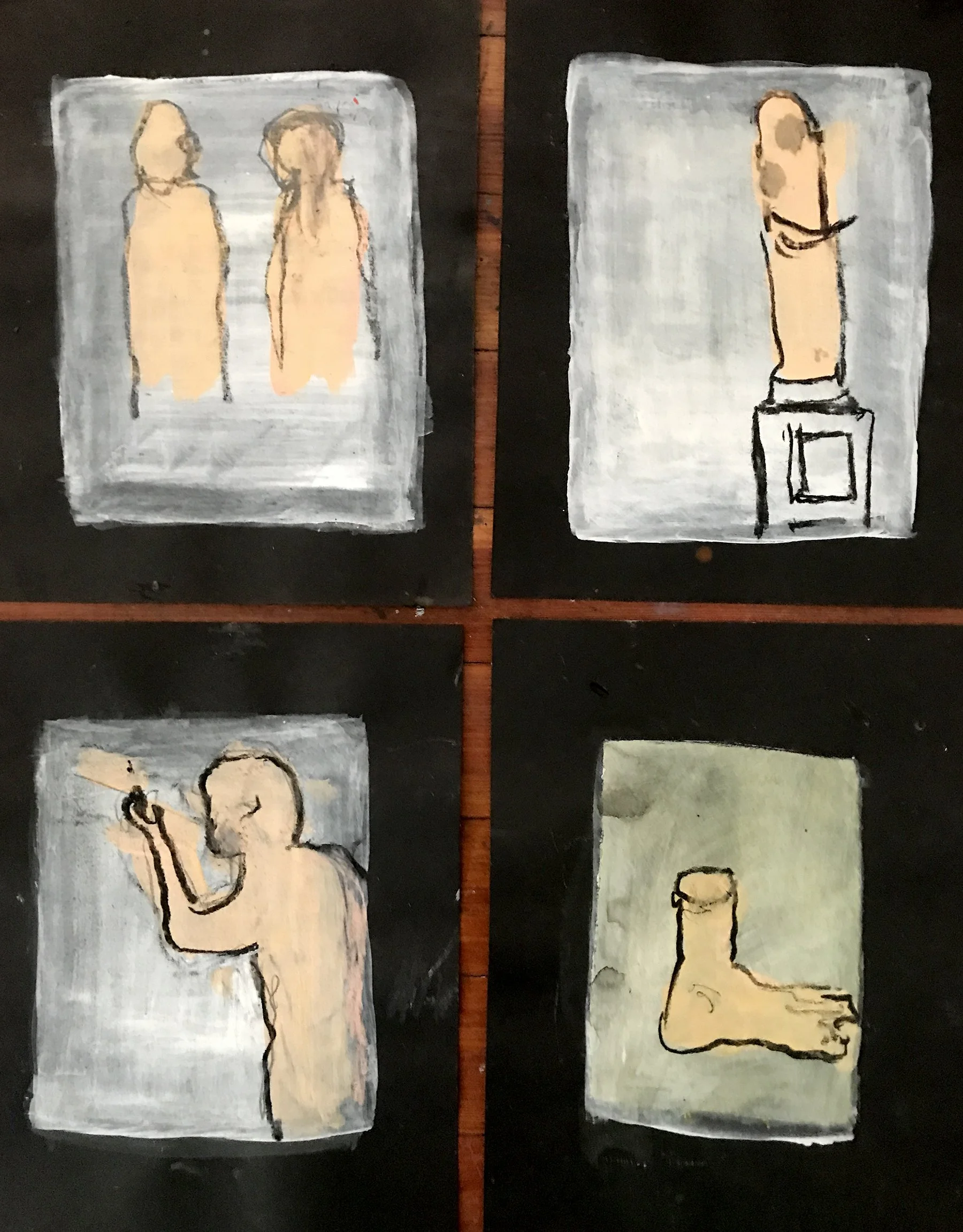4drawingsonblackpaper.jpg