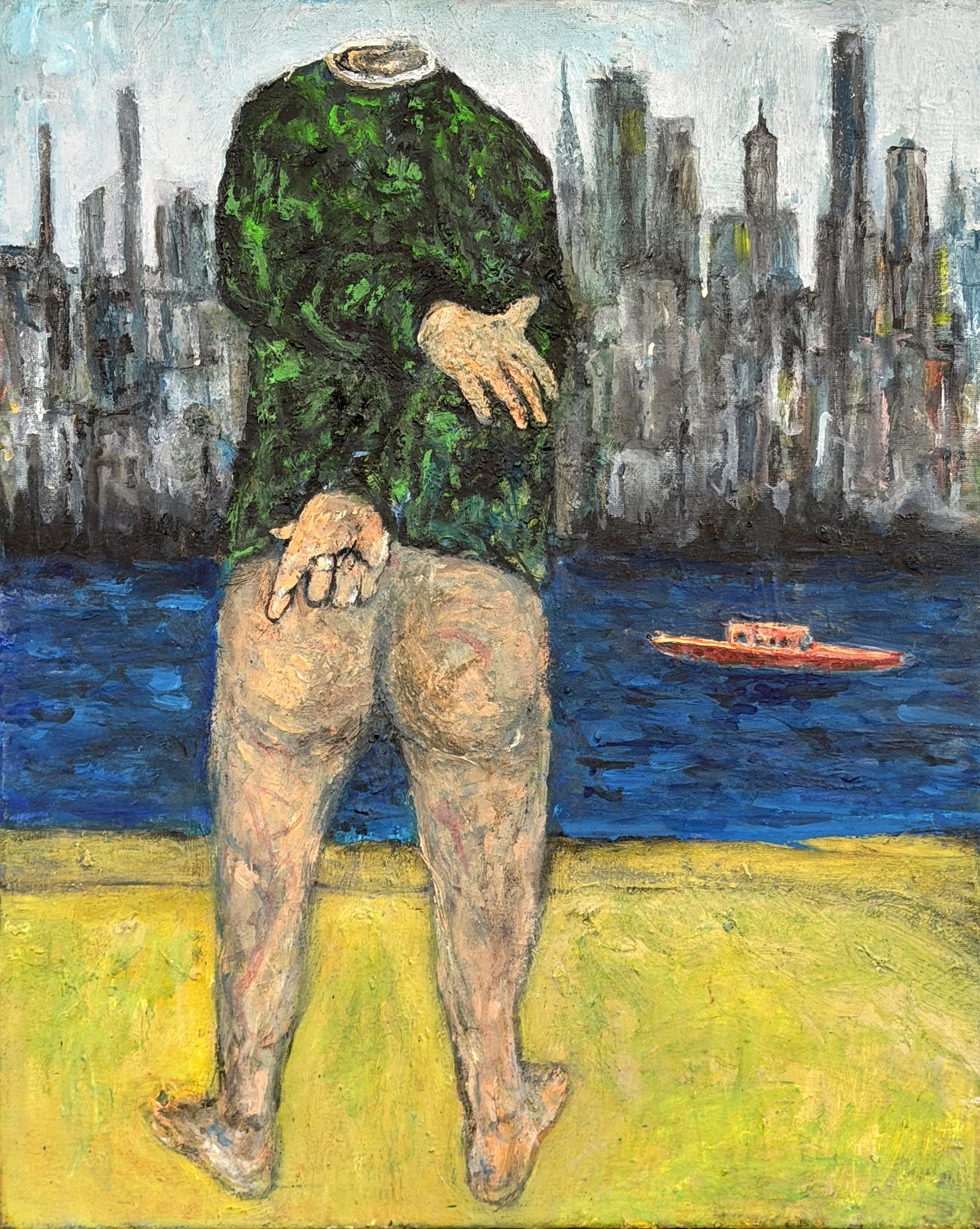 "Facing East", oil on canvas, 20 x 16 inches, 2022