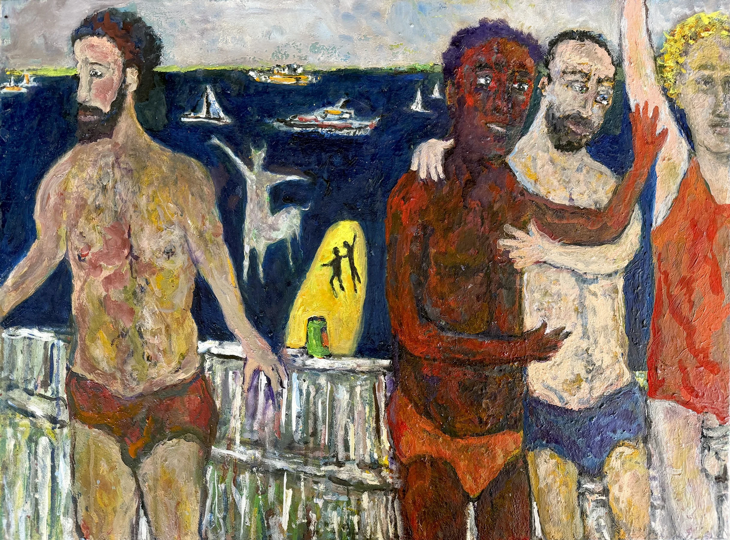 "Wilton Manors Solstice", oil on canvas, 15 x 24 inches, 2024-2025