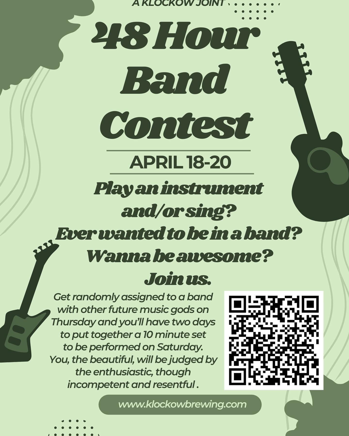 Can&rsquo;t wait to see all you beautiful musicians tomorrow, THURSDAY, at 6 pm! Your bands will no doubt be magnificent. 
As for the rest of you, can&rsquo;t wait to see you at 6 pm on Saturday for the grand performance of these future rock legends 