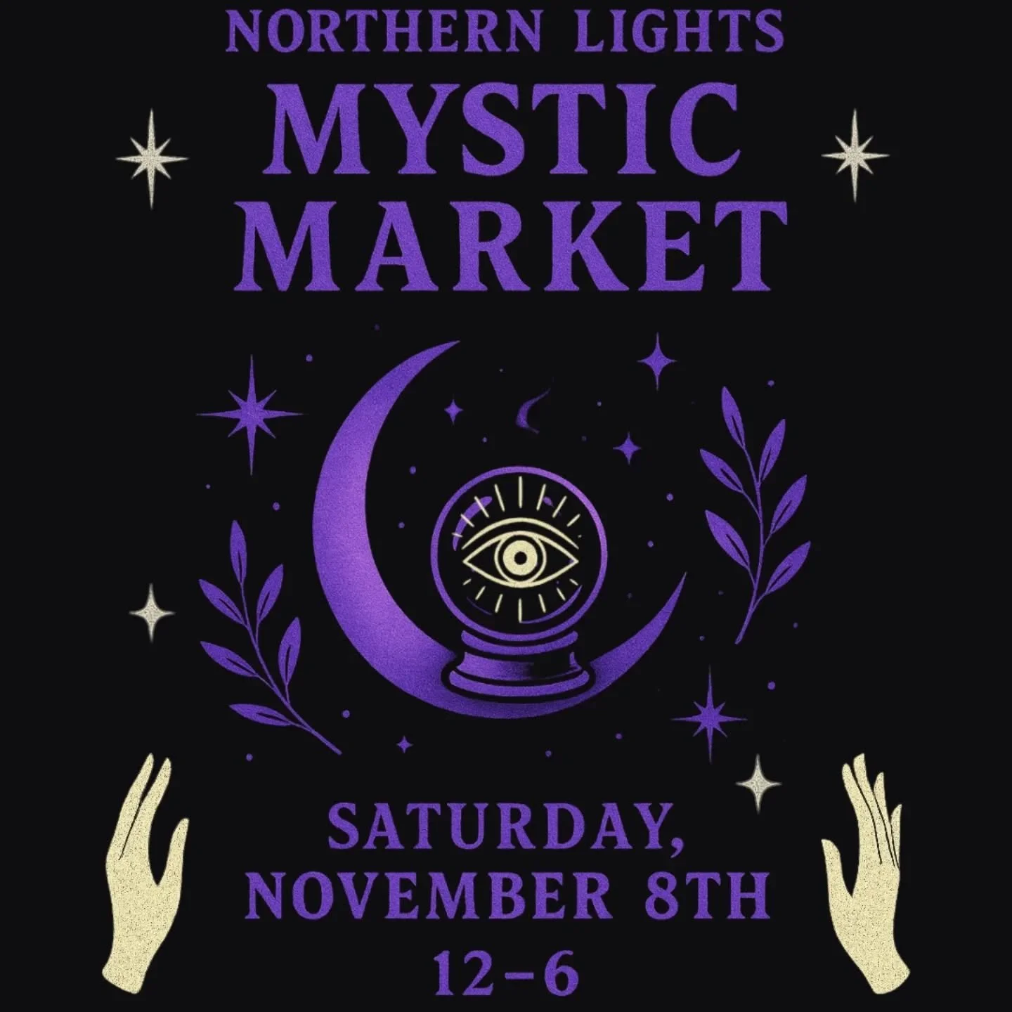 Northern Lights Mystic Market is back in time for the town-wide makers market day on Saturday, November 8th! Stop in and browse while enjoying a refreshing beverage! 

Stay tuned for the vendor lineup! 👀✨