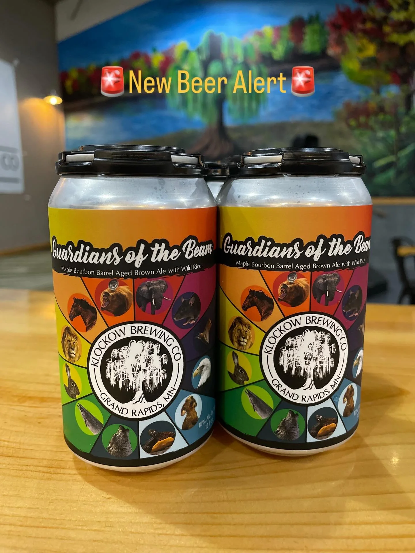 After a long slumber (18 months) in Maple Syrup Bourbon Barrels, Guardians of the Beam is back!! 4 packs available now and on tap soon!!