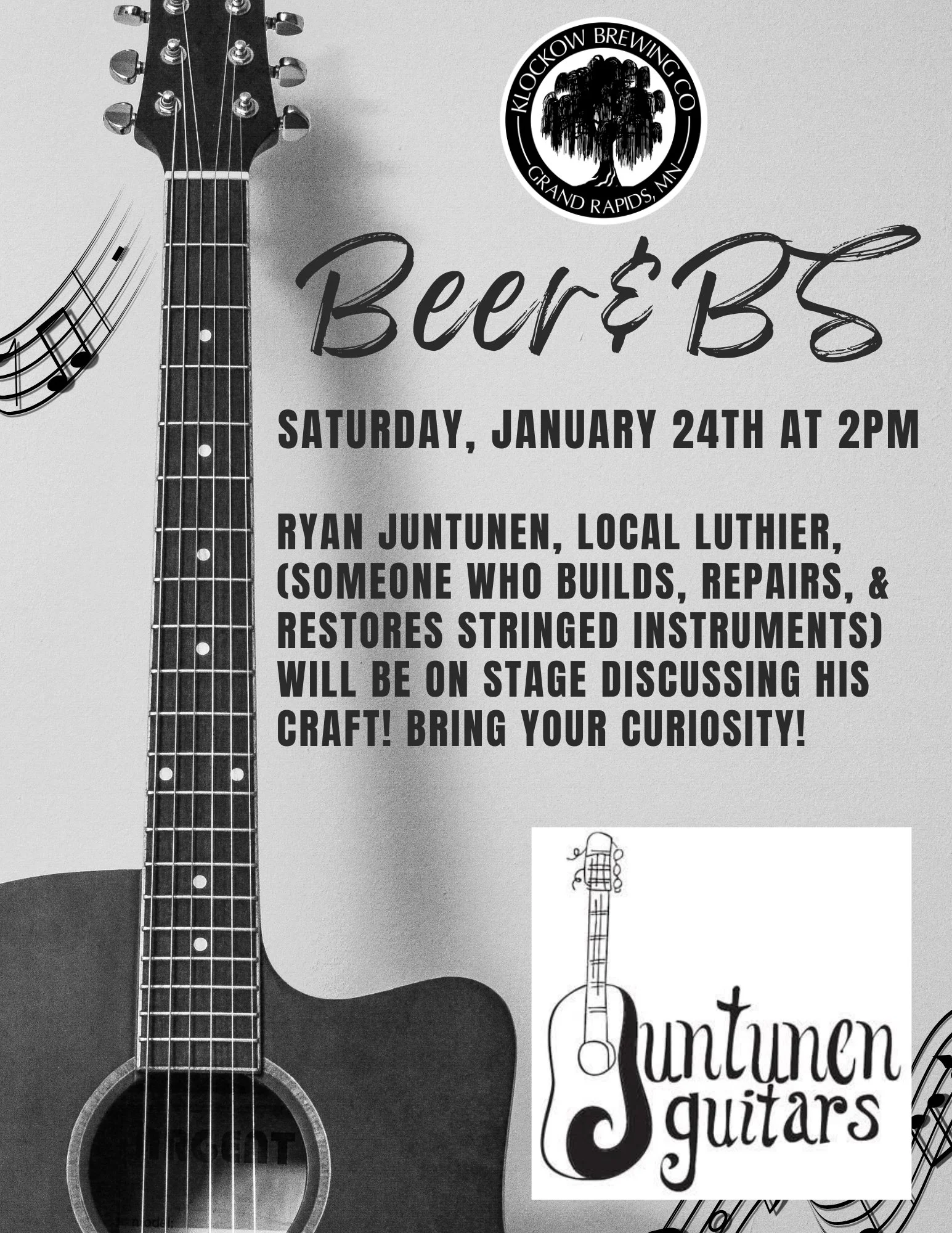 Beer & BS - Ryan Juntunen, Luthier