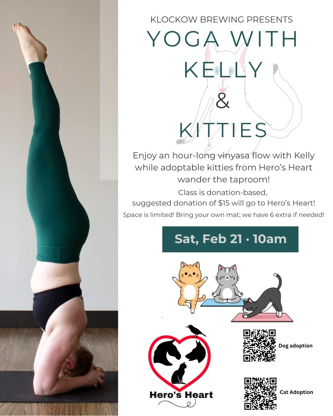 Yoga with Kelly & Kitties at Klockow