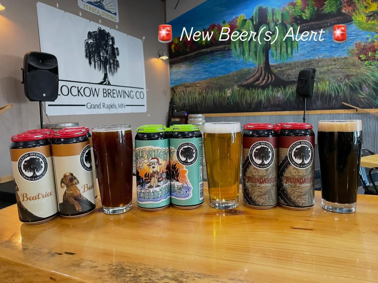 We&rsquo;ve dropped a few new beers over the past few weeks!

Beatrice - Irish Red - 5.1% ABV
Malt-forward red ale with a smooth, slight caramel mouthfeel and fruity bitterness to back it up

One Aught - Cold IPA - 7% ABV
A showcase of New Zealand&rs