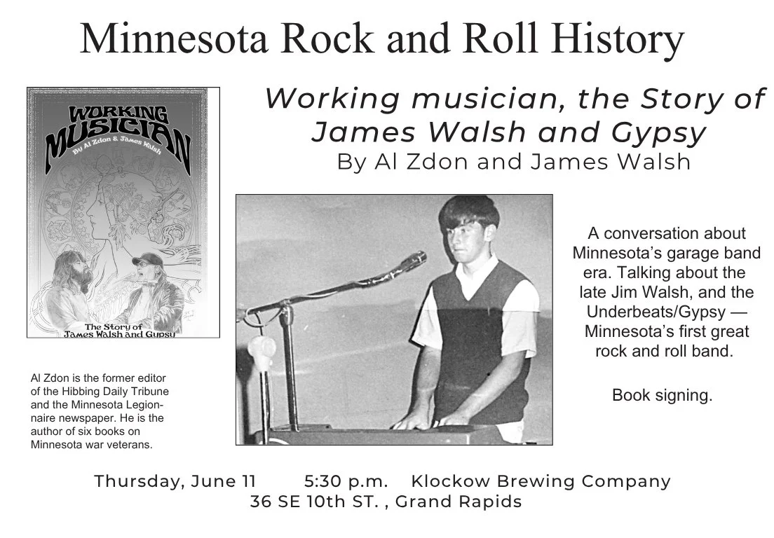 Al Zdon Book Signing: Working Musician, The Story of James Walsh &amp; Gypsy