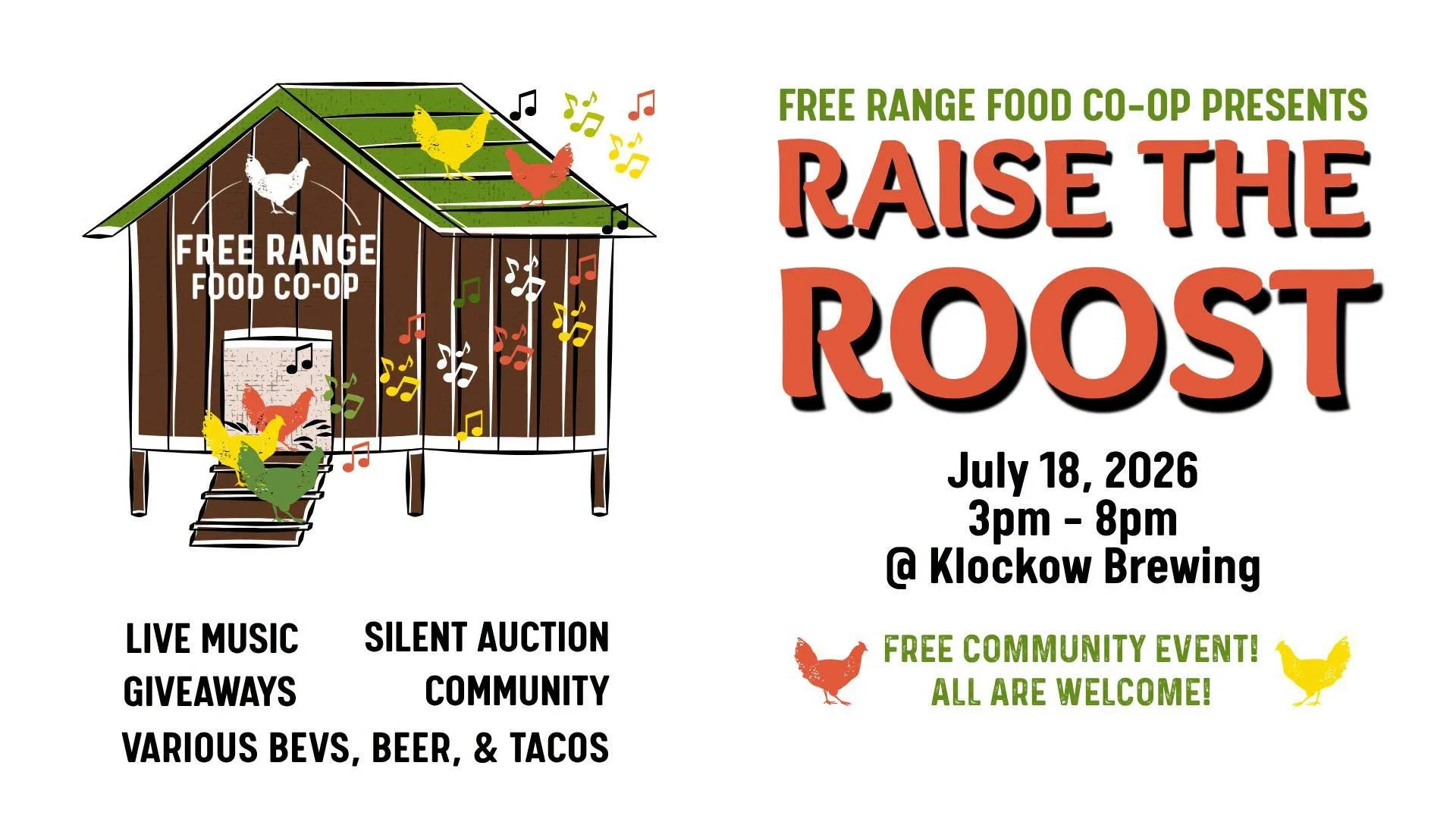 Raise the Roost - Free Range Food Coop Party