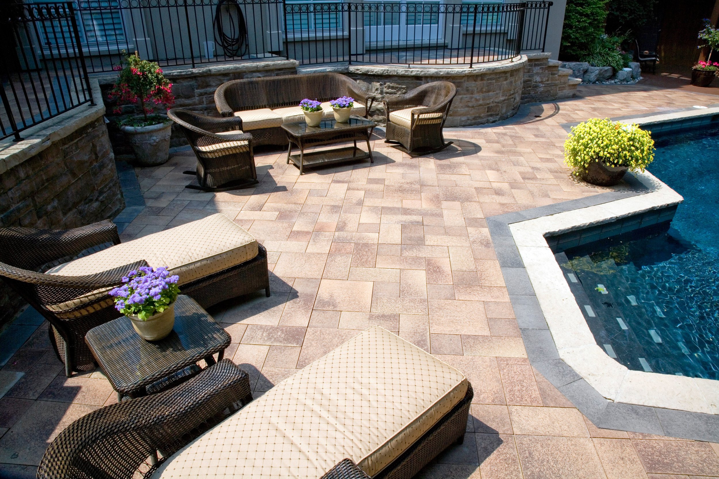 Top landscape design with natural stone in Orange County, NY