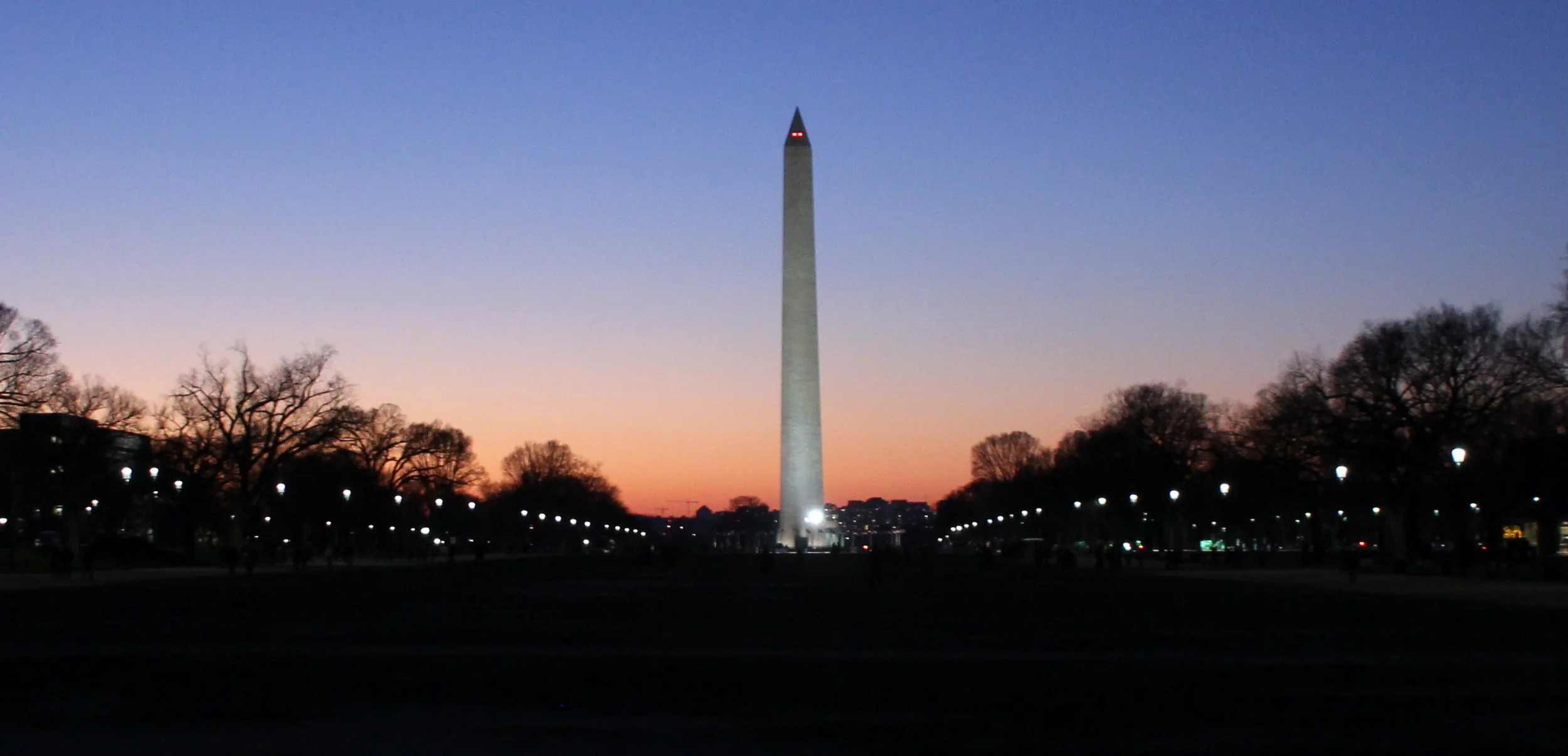 The Washington Monument at Dusk