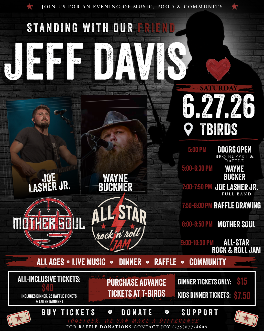 All Inclusive Ticket - Standing With Jeff Davis
