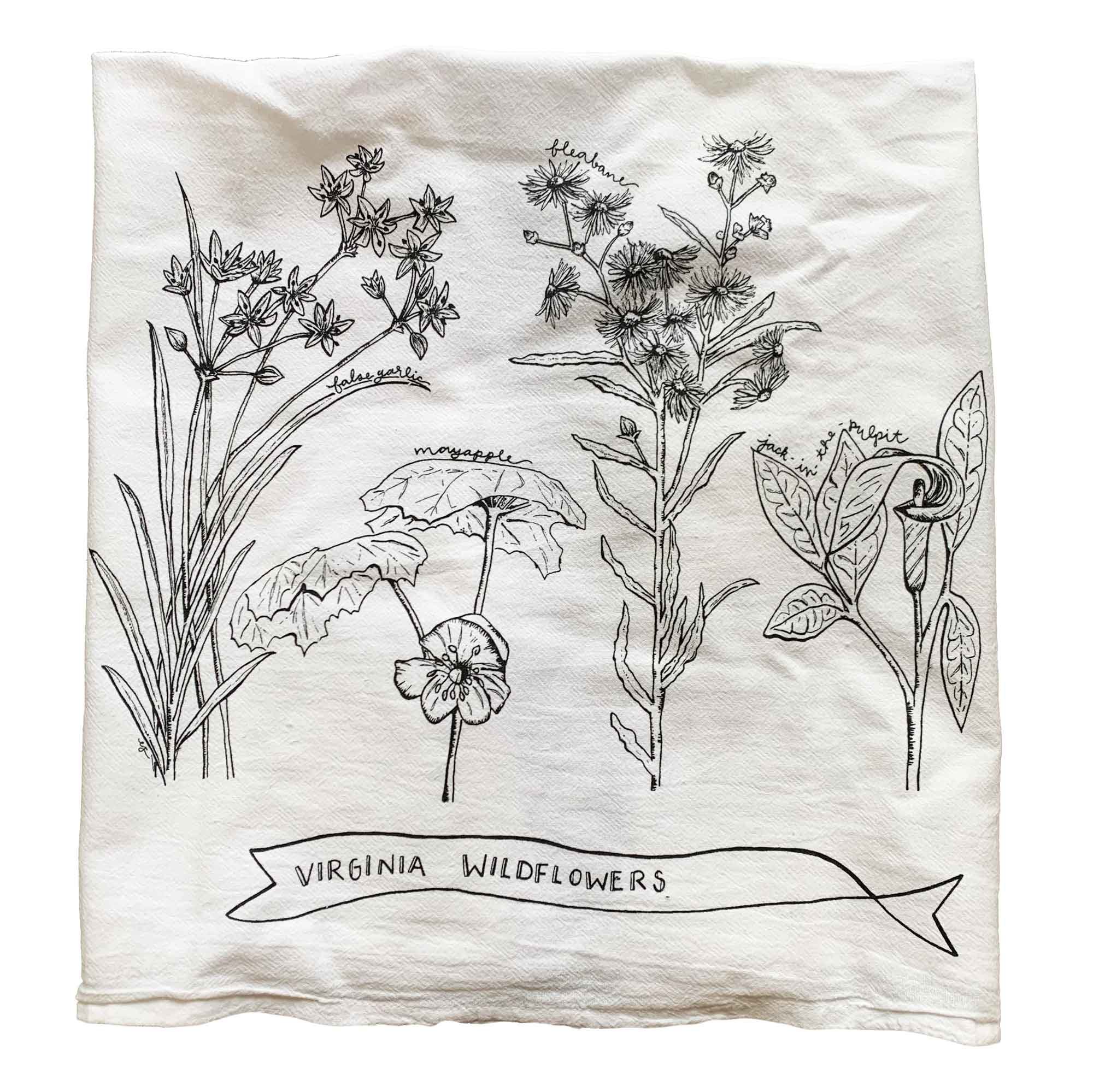 Montana Wildflowers Tea Towels