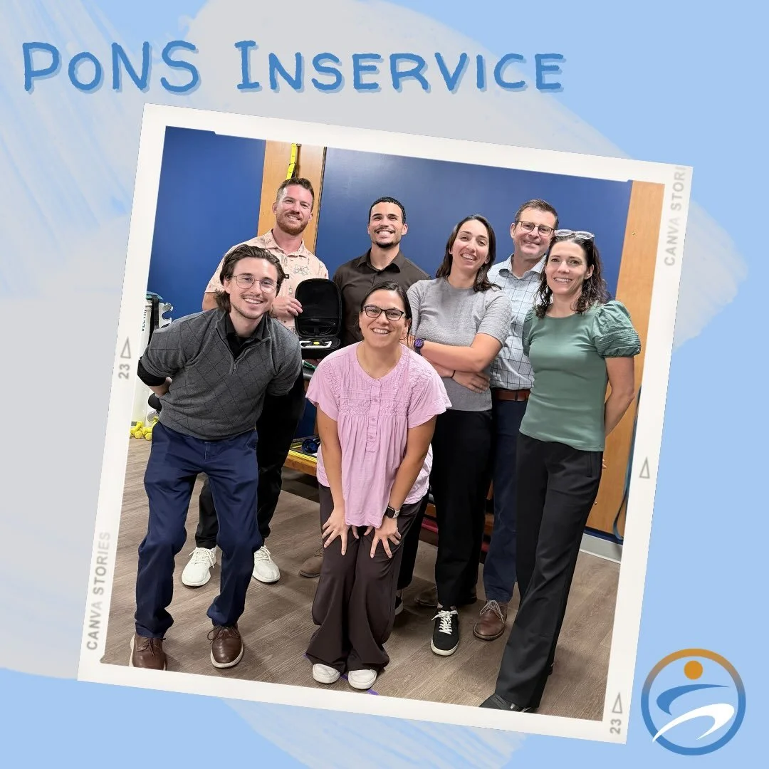 Never stop learning = best care for our patients! 📚 Last week, Bioness stopped by for an in-service on PoNS, a portable neuromodulation stimulator designed to work alongside therapy to help with balance and walking. Thank you, Bioness💙
&bull;
&bull