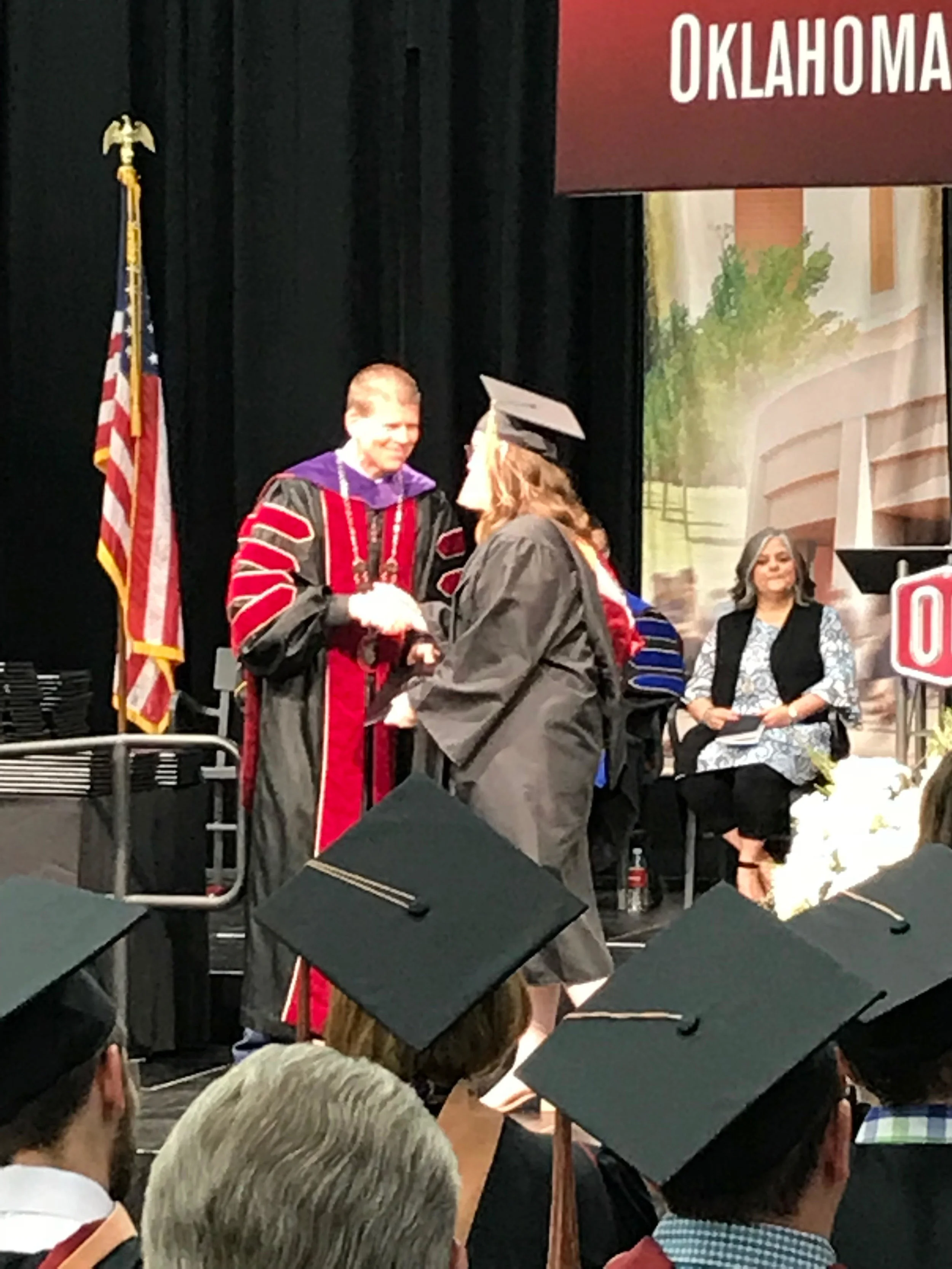 That's me walking the stage at graduation!
