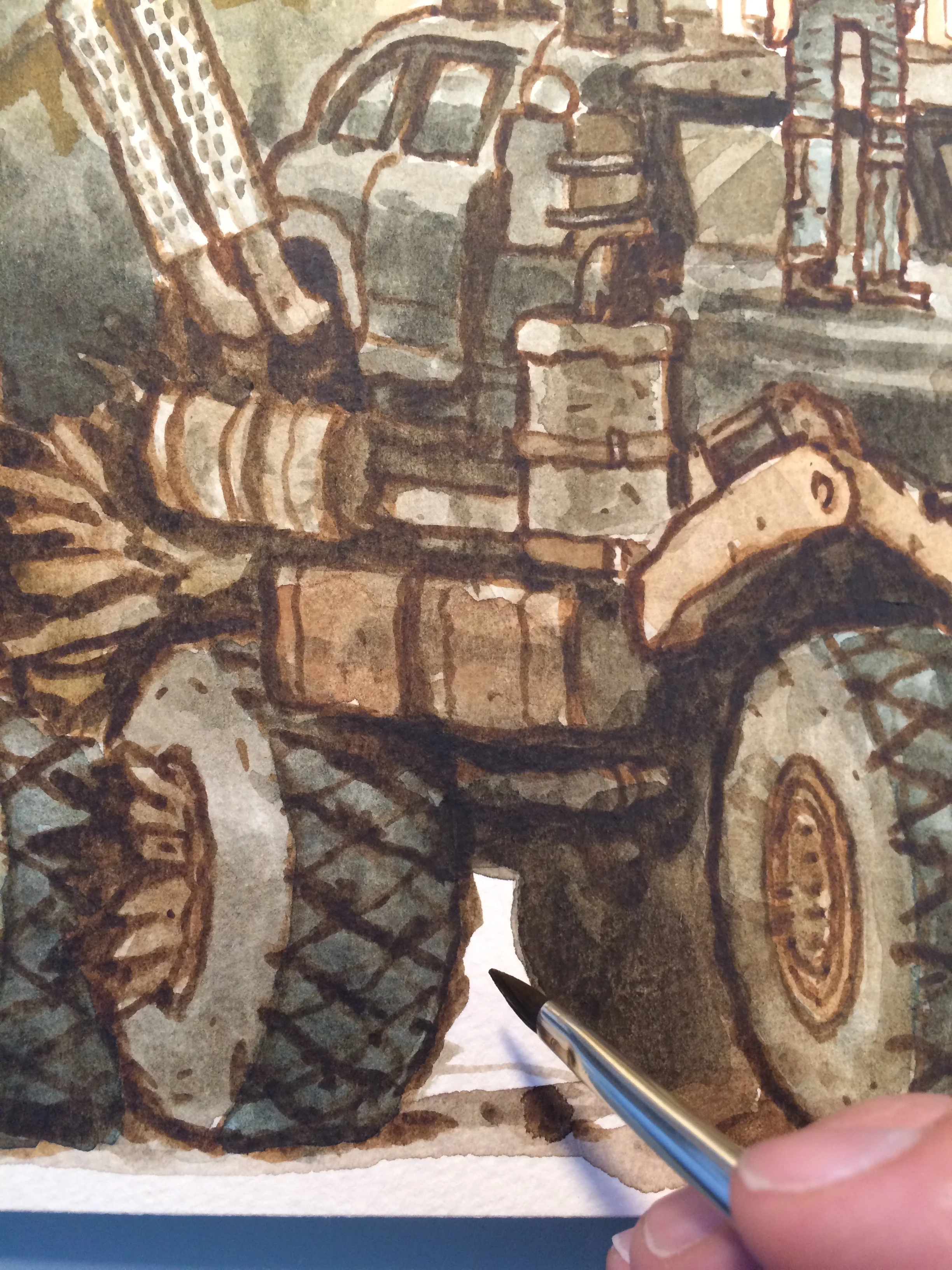 Treads are looking nice and dirty.