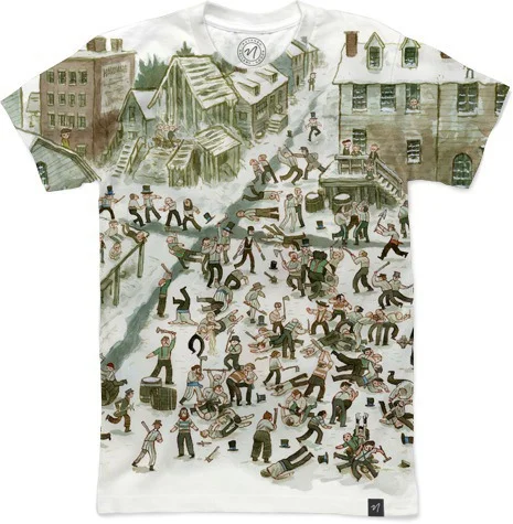 And can you believe this “Five Points Experience" shirt?? All those Five Points Gangs battling all over your body? It will look amazing on you…