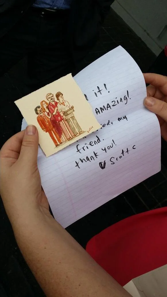 Here the prize has been claimed and the letter has been read!