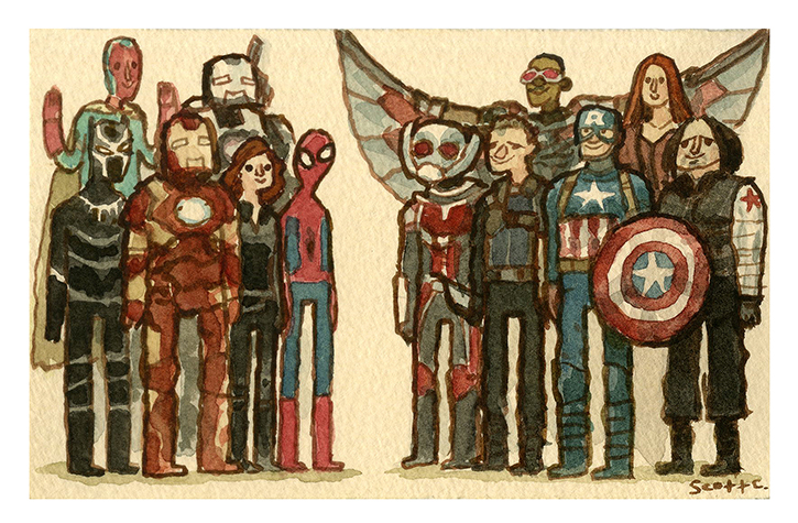  4. Great Showdown: Disagreement Amongst Friends $20 (7.25 x 4.75 inches edition of 100,&nbsp;  first 50 to be released at SDCC  ) 