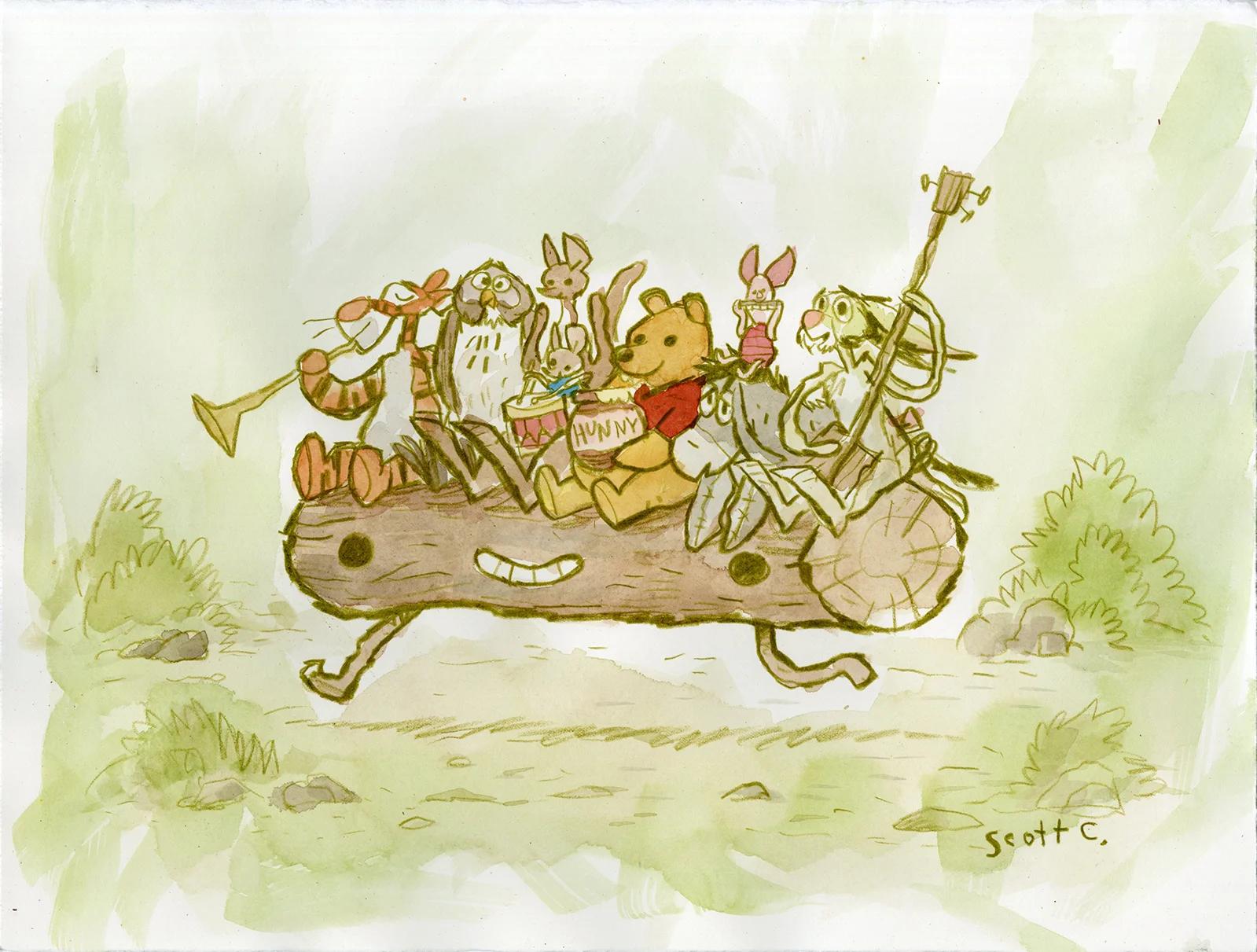 8. 100 Acre Log Run (edition of 150, ONLY at the Gallery Nucleus booth )