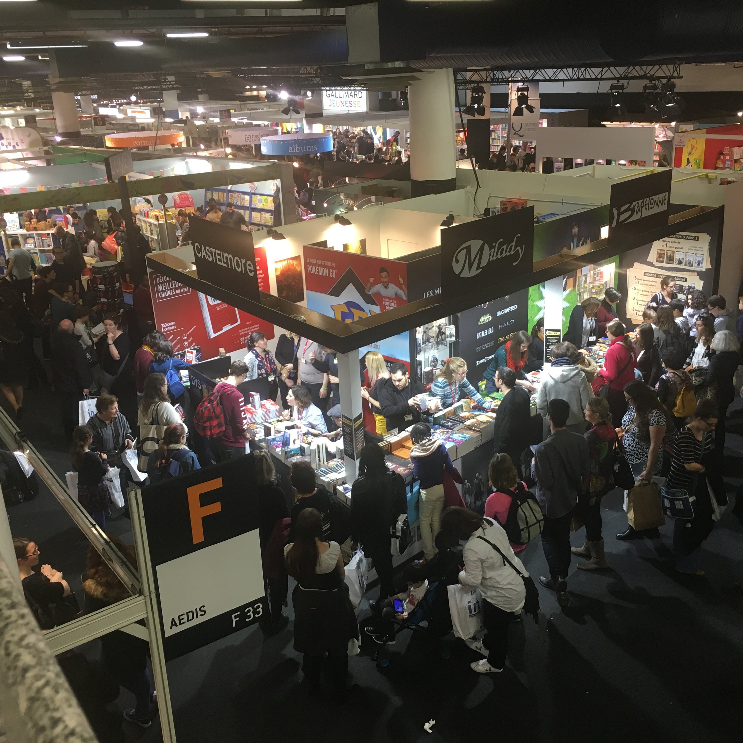  The top floor of &nbsp;  Le Salon du Livre Jeunesse de Montreuil   