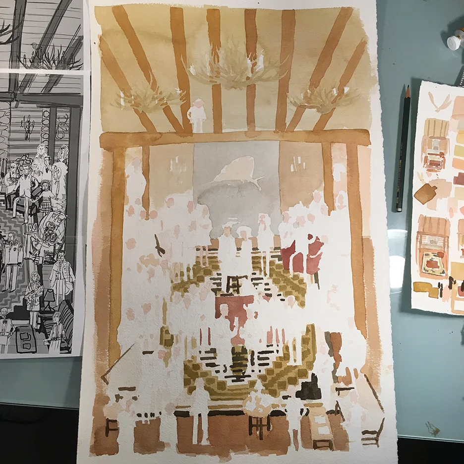 That rug was sure complicated to figure out. I was listening to Serial as i painted that rug. i remember because i was getting so stressed out.