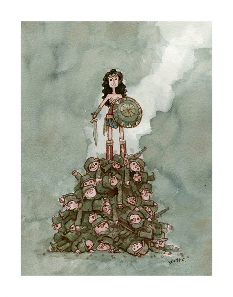 “Princess Upon The Mound” print – $30 (11×14 inches, edition of 200)