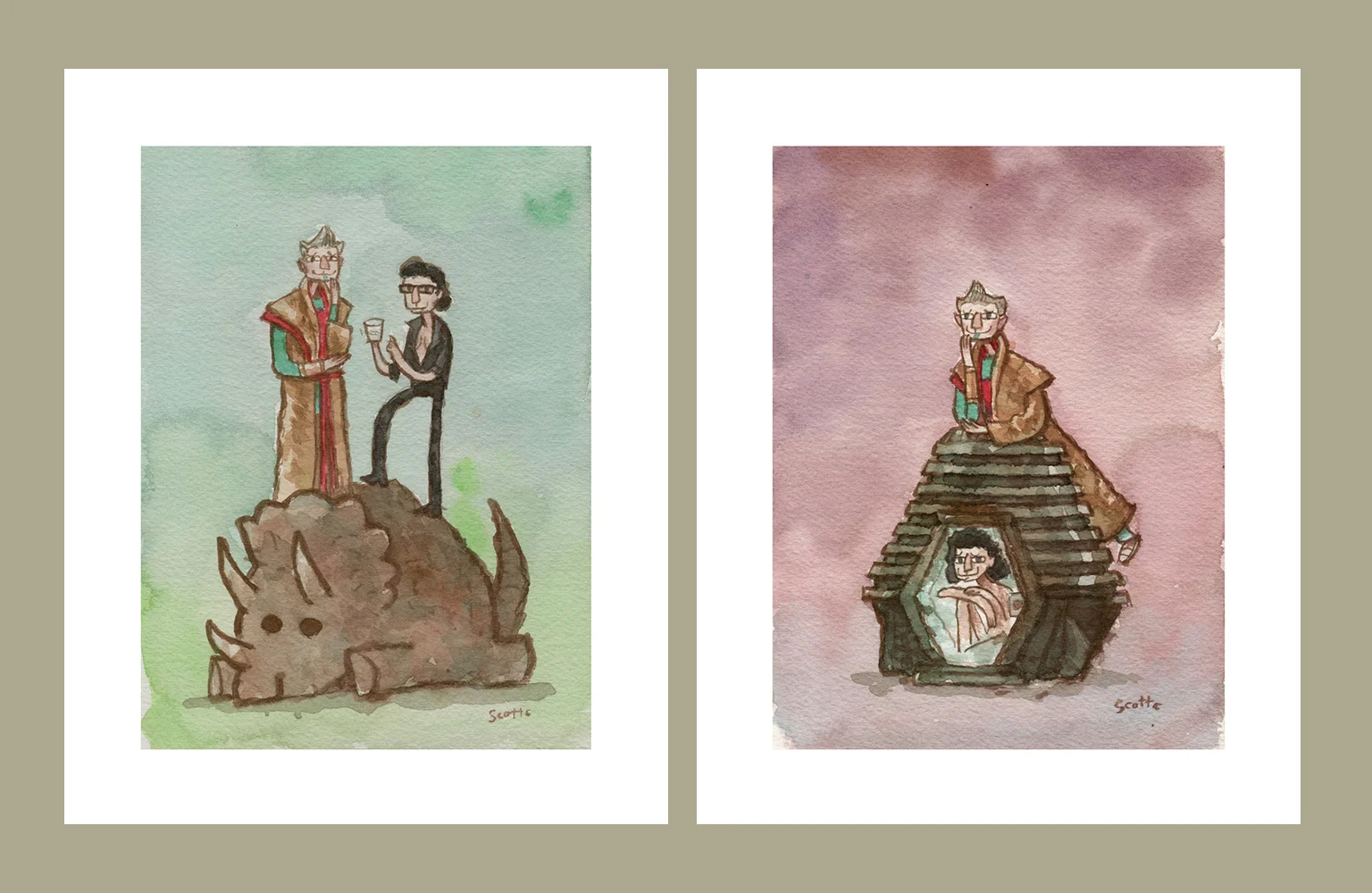 “Grandmaster Enjoying Chaos Theory” and “Grandmaster Enjoying Technology” prints $25 each (8x10 inches, edition of 75)